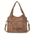 Elise Vintage Charm Shoulder Bag shown in full-grain leather