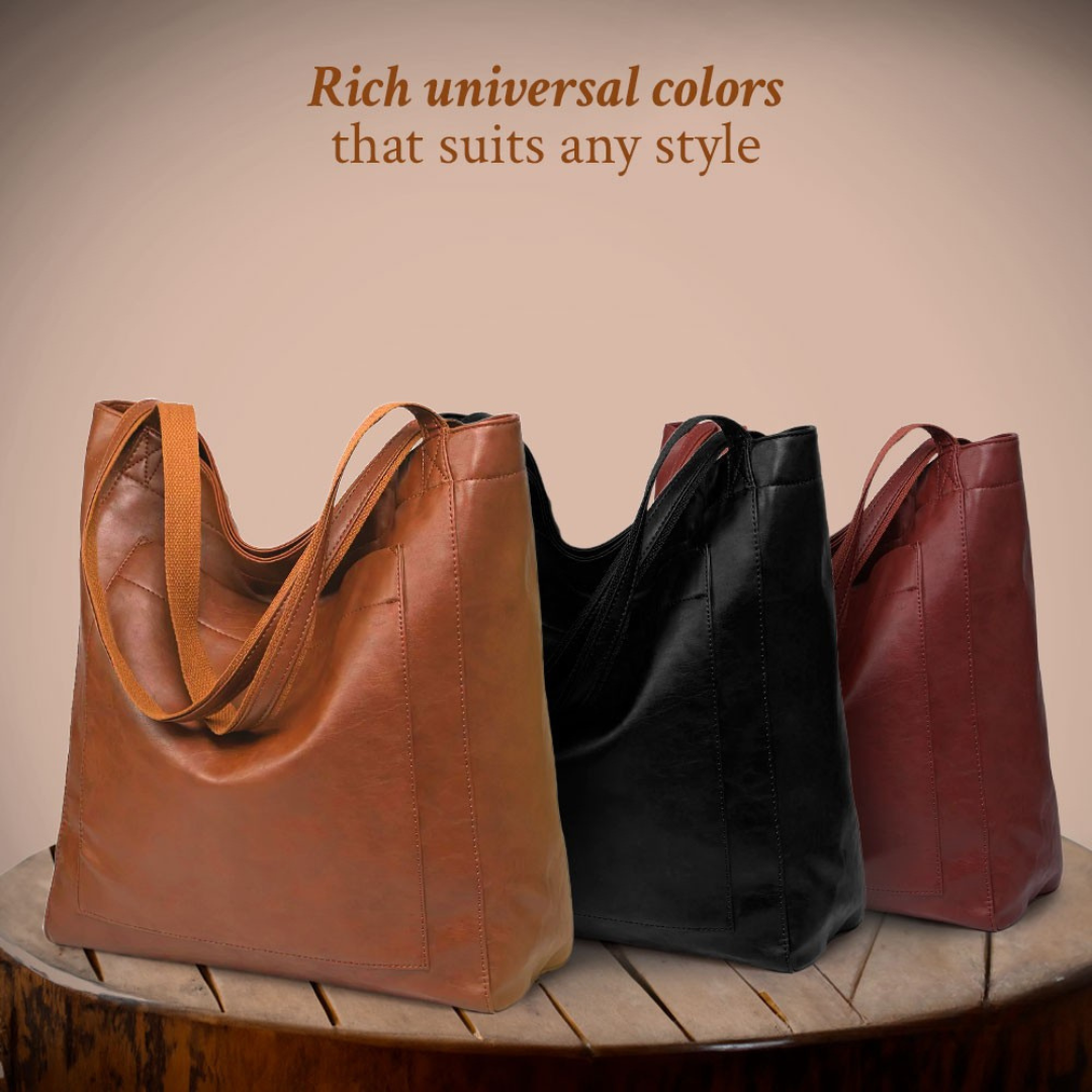 Lorena Modern Chic Leather Tote - view 7