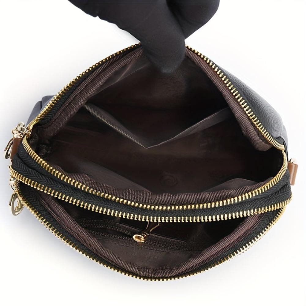 Mila Litchi-Embossed Crossbody Bag - view 5