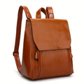 Lindell Quilted Vintage Backpack shown in full-grain leather